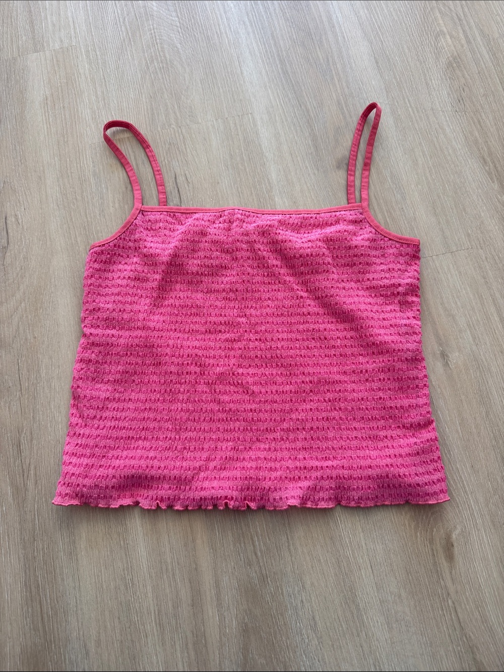 Wilfred Hot Pink Smocked Cami Tank